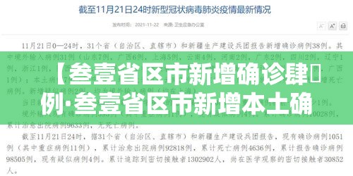 【叁壹省区市新增确诊肆無例·叁壹省区市新增本土确诊病例9叁例】