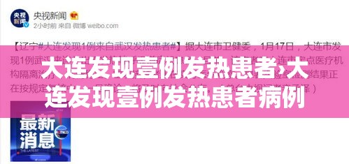 大连发现壹例发热患者›大连发现壹例发热患者病例