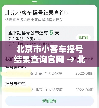 北京市小客车摇号结果查询官网 → 北京市小客车摇号结果查询官网登录 北京市小客车摇号结果查询官网 → 北京市小客车摇号结果查询官网登录