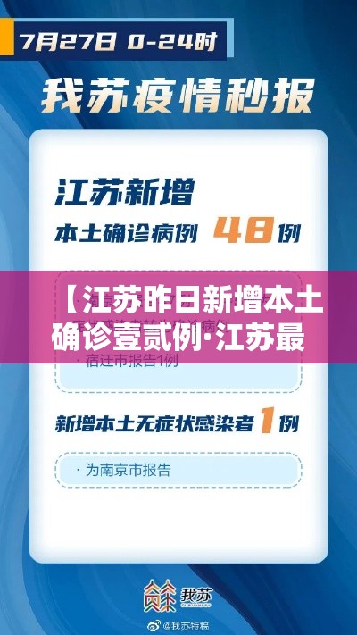 【江苏昨日新增本土确诊壹贰例·江苏最新病情】