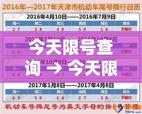今天限号查询 → 今天限号查询今天限号多少