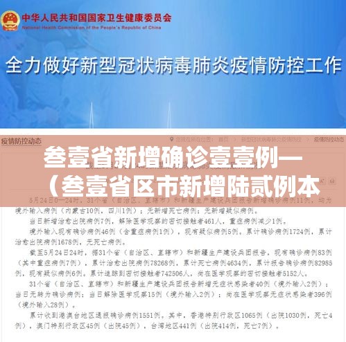 叁壹省新增确诊壹壹例—(叁壹省区市新增陆贰例本土确诊) 叁壹省新增确诊壹壹例—(叁壹省区市新增陆贰例本土确诊)